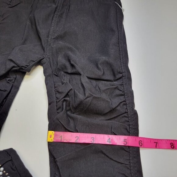 Black  Skin Tight Jeggings with  Sparkling Sequins Size XS Small  Petite - Picture 10 of 14